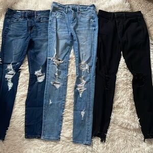 American Eagle Ripped Skinny Jeans